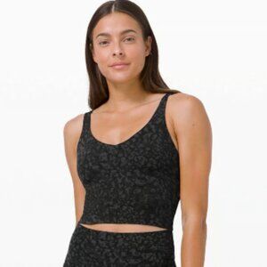 lululemon Align Tank Top | Wild Thing Camo Deep Coal Multi Black Gray | Size 4
